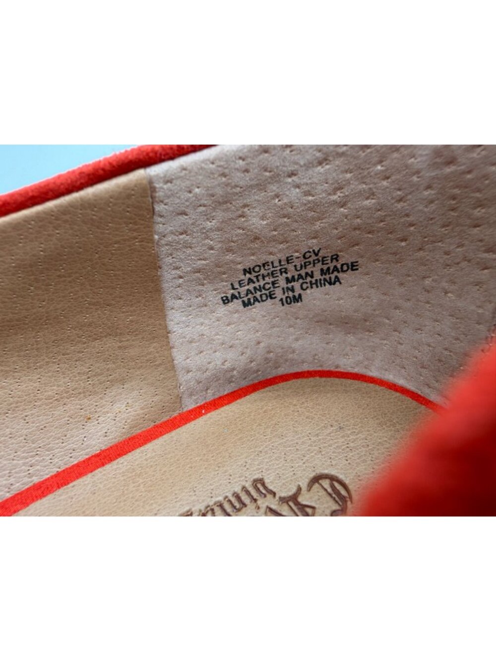 Crown Vintage Noelle Ballet Flats Women Size 10M Orange Suede Pointe Toe Shoes - Picture 13 of 15